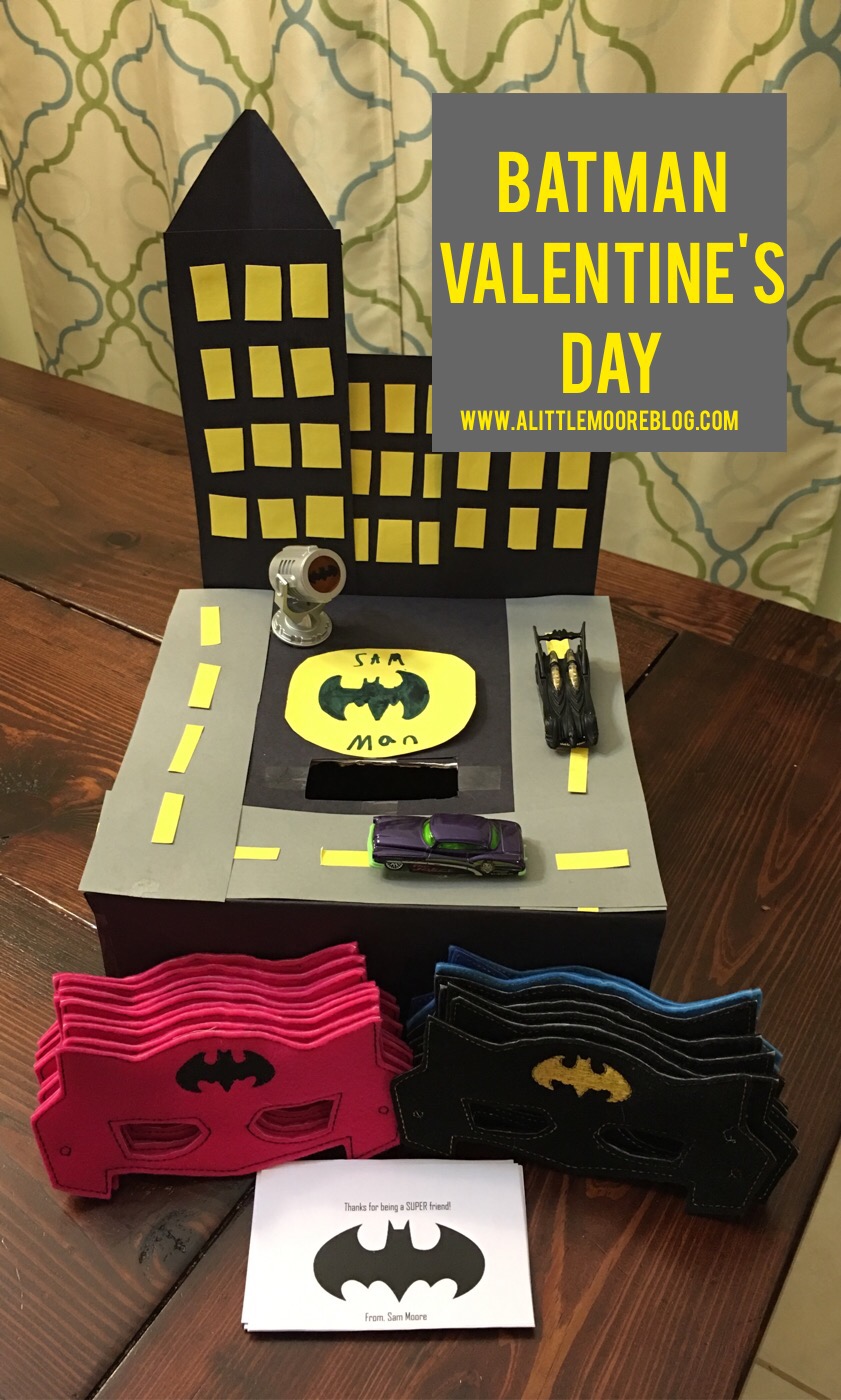 Batman Themed Valentine's Box - A Little Moore